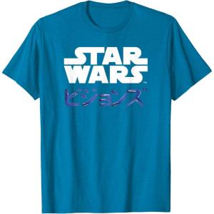 imageStar Wars Visions Kanji Logo TShirtSapphire Blue