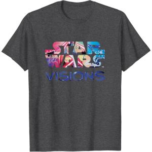imageStar Wars Visions Logo TShirtDark Heather Grey
