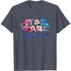imageStar Wars Visions Logo TShirtHeather Blue