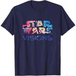 imageStar Wars Visions Logo TShirtNavy Blue