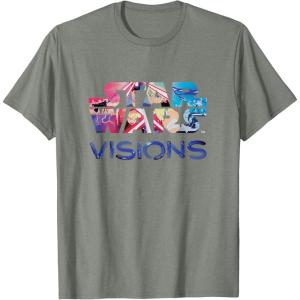 imageStar Wars Visions Logo TShirtOlive Heather