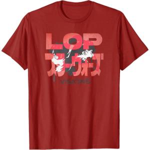 imageStar Wars Visions Lop Back To Back Logo TShirtCranberry Red