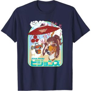 imageStar Wars Visions Lop TD4 Parasol Poster TShirtNavy Blue