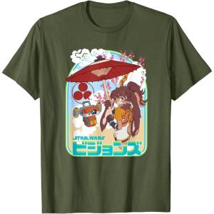 imageStar Wars Visions Lop TD4 Parasol Poster TShirtOlive Green
