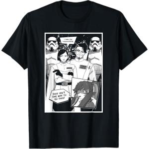 imageStar Wars Visions Lop ampamp Ocho Group Shot Comic TShirtBlack