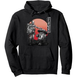 imageStar Wars Visions Samurai Droid Sunset Pullover HoodieBlack