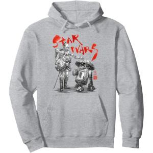 imageStar Wars Visions Samurai Droids Pullover HoodieHeather Grey