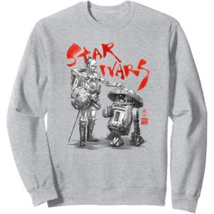 imageStar Wars Visions Samurai Droids SweatshirtHeather Grey