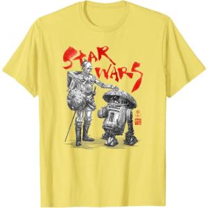 imageStar Wars Visions Samurai Droids TShirtLemon Yellow
