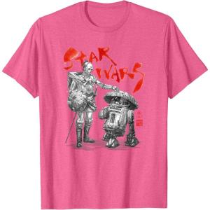 imageStar Wars Visions Samurai Droids TShirtPink Heather