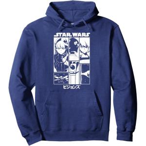 imageStar Wars Visions Simple Panel Poster Pullover HoodieNavy Blue