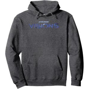 imageStar Wars Visions Title Logo Pullover HoodieDark Heather Grey