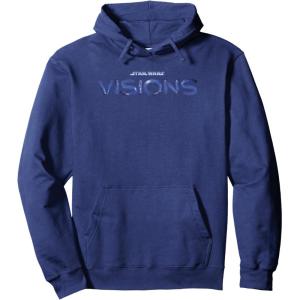 imageStar Wars Visions Title Logo Pullover HoodieNavy Blue