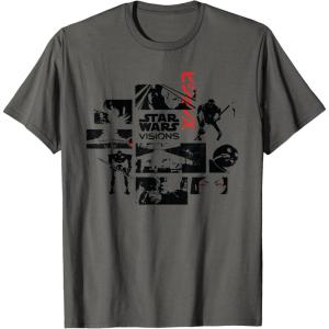 imageStar Wars Visions Volume 1 Episodes Japanese Anime Memories TShirtAsphalt Grey