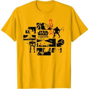 imageStar Wars Visions Volume 1 Episodes Japanese Anime Memories TShirtGolden Yellow