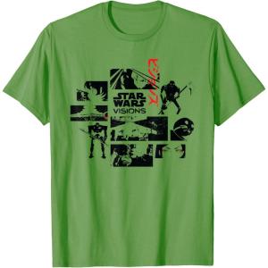 imageStar Wars Visions Volume 1 Episodes Japanese Anime Memories TShirtGrass Green