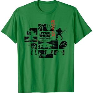 imageStar Wars Visions Volume 1 Episodes Japanese Anime Memories TShirtKelly Green