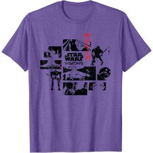 imageStar Wars Visions Volume 1 Episodes Japanese Anime Memories TShirtPurple Heather