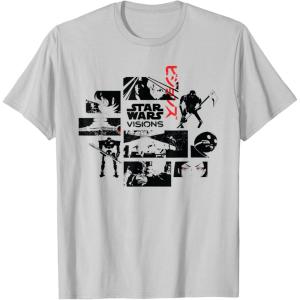 imageStar Wars Visions Volume 1 Episodes Japanese Anime Memories TShirtSilver Grey