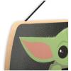 imageDisney Star Wars The Mandalorian Baby Yoda Force is Strong With This Little One Hanging Wood Wall Decor  Grogu The ChildBlack