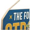 imageDisney Star Wars The Mandalorian Baby Yoda Force is Strong With This Little One Hanging Wood Wall Decor  Grogu The ChildBlue