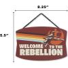 imageDisney Star Wars The Mandalorian Baby Yoda Force is Strong With This Little One Hanging Wood Wall Decor  Grogu The ChildBrown