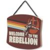 imageDisney Star Wars The Mandalorian Baby Yoda Force is Strong With This Little One Hanging Wood Wall Decor  Grogu The ChildBrown