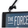 imageDisney Star Wars The Mandalorian Baby Yoda Force is Strong With This Little One Hanging Wood Wall Decor  Grogu The ChildGray