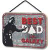 imageDisney Star Wars The Mandalorian Baby Yoda Force is Strong With This Little One Hanging Wood Wall Decor  Grogu The ChildGrayRed