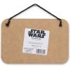 imageDisney Star Wars The Mandalorian Baby Yoda Force is Strong With This Little One Hanging Wood Wall Decor  Grogu The ChildGrayRed
