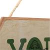 imageDisney Star Wars The Mandalorian Baby Yoda Force is Strong With This Little One Hanging Wood Wall Decor  Grogu The ChildTanGreen