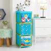 imageIdea Nuova Star Wars Grogu aka The Child 3 Tier Fabric Storage Organizer with 3 Cubes and Removable LidBaby Shark