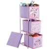 imageIdea Nuova Star Wars Grogu aka The Child 3 Tier Fabric Storage Organizer with 3 Cubes and Removable LidMinnie Mouse