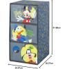 imageIdea Nuova Star Wars The Mandalorian Featuring Grogu 3 Drawer Soft Storage Unit with Poly Canvas FrameMickey Mouse