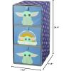 imageIdea Nuova Star Wars The Mandalorian Featuring Grogu 3 Drawer Soft Storage Unit with Poly Canvas FrameStar Wars  the Mandalorian