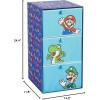 imageIdea Nuova Star Wars The Mandalorian Featuring Grogu 3 Drawer Soft Storage Unit with Poly Canvas FrameSuper Mario