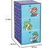 imageIdea Nuova Star Wars The Mandalorian Featuring Grogu 3 Drawer Soft Storage Unit with Poly Canvas FrameSuper Mario