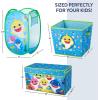 imageIdea Nuova Star Wars The Mandalorian Grogu aka The Child 4 Piece Storage Solution Set with Pop Up Hamper Collapsible Storage Trunk and 2 Nestable Storage BinsBaby Shark