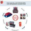 imageIdea Nuova Star Wars The Mandalorian Grogu aka The Child 4 Piece Storage Solution Set with Pop Up Hamper Collapsible Storage Trunk and 2 Nestable Storage BinsSpiderman Blue