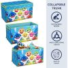 imageIdea Nuova Star Wars The Mandalorian Grogu aka The Child 4 Piece Storage Solution Set with Pop Up Hamper Collapsible Storage Trunk and 2 Nestable Storage BinsBaby Shark