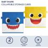 imageIdea Nuova Star Wars The Mandalorian Grogu aka The Child Collapsible Storage Cubes Set of 2 10quotx10quotBaby Shark blueyellow