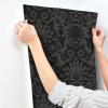 imageRoomMates RMK12352RL Star Wars The Dark Side Damask Charcoal Peel ampamp Stick Wallpaper