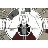 imageSTAR WARS Han Solos Millennium Falcon Area Rug for Living Room  59 x 79 InchesBlack
