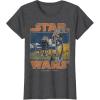 imageStar Wars ATAT Walkers Vintage TShirtDark Heather Grey