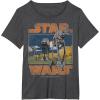 imageStar Wars ATAT Walkers Vintage TShirtDark Heather Grey