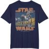 imageStar Wars ATAT Walkers Vintage TShirtNavy Blue