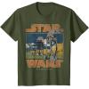 imageStar Wars ATAT Walkers Vintage TShirtOlive Green