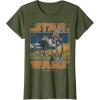 imageStar Wars ATAT Walkers Vintage TShirtOlive Green