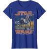 imageStar Wars ATAT Walkers Vintage TShirtRoyal Blue