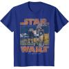 imageStar Wars ATAT Walkers Vintage TShirtRoyal Blue